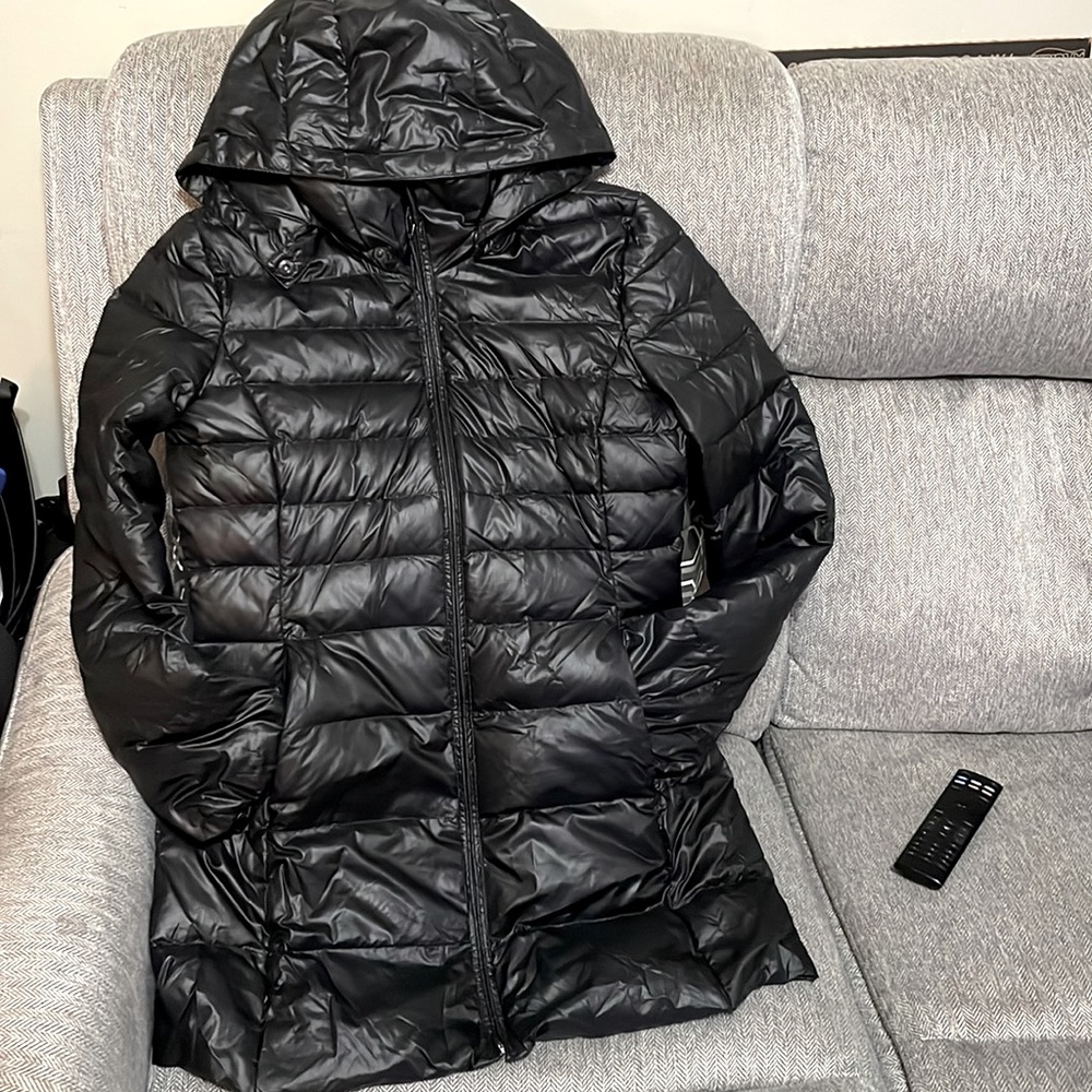 Marc York By Andrew Marc Mid_thigh Puffer Jacket_ Black